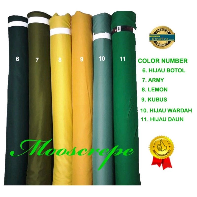 Kain Moscrepe Moschino Good Quality Harga Per Rol