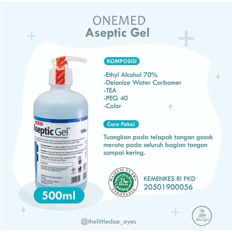 [READY] Onemed Aseptic Gel 500ml SEALED