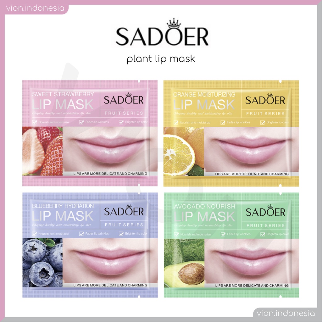 SADOER Lip Mask Plant Series Masker Bibir Korea Original SR003