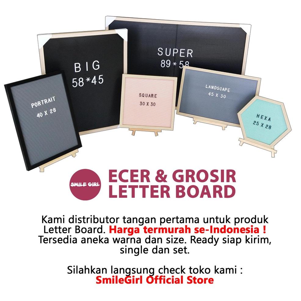 

[KODE PRODUK B0V0U5152] [] Papan Nama Bayi / Letter Board Kekinian SmileGirl 40x28