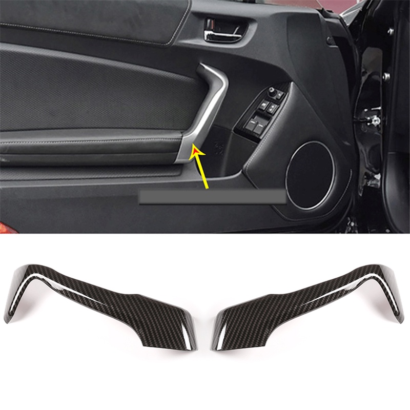 TK 1 Pair Car Inner Door Handle Protective Covers Decoration Sticker for Toyota 86 Subaru BRZ 12-20