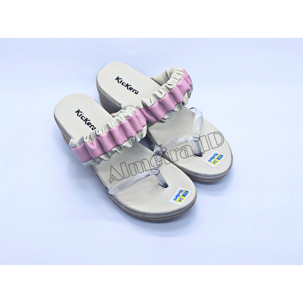 Sandal Anak Perempuan Wedges Jelly Kickers Ori | Sandal Anak Kekinian | Sandal Cewek Import