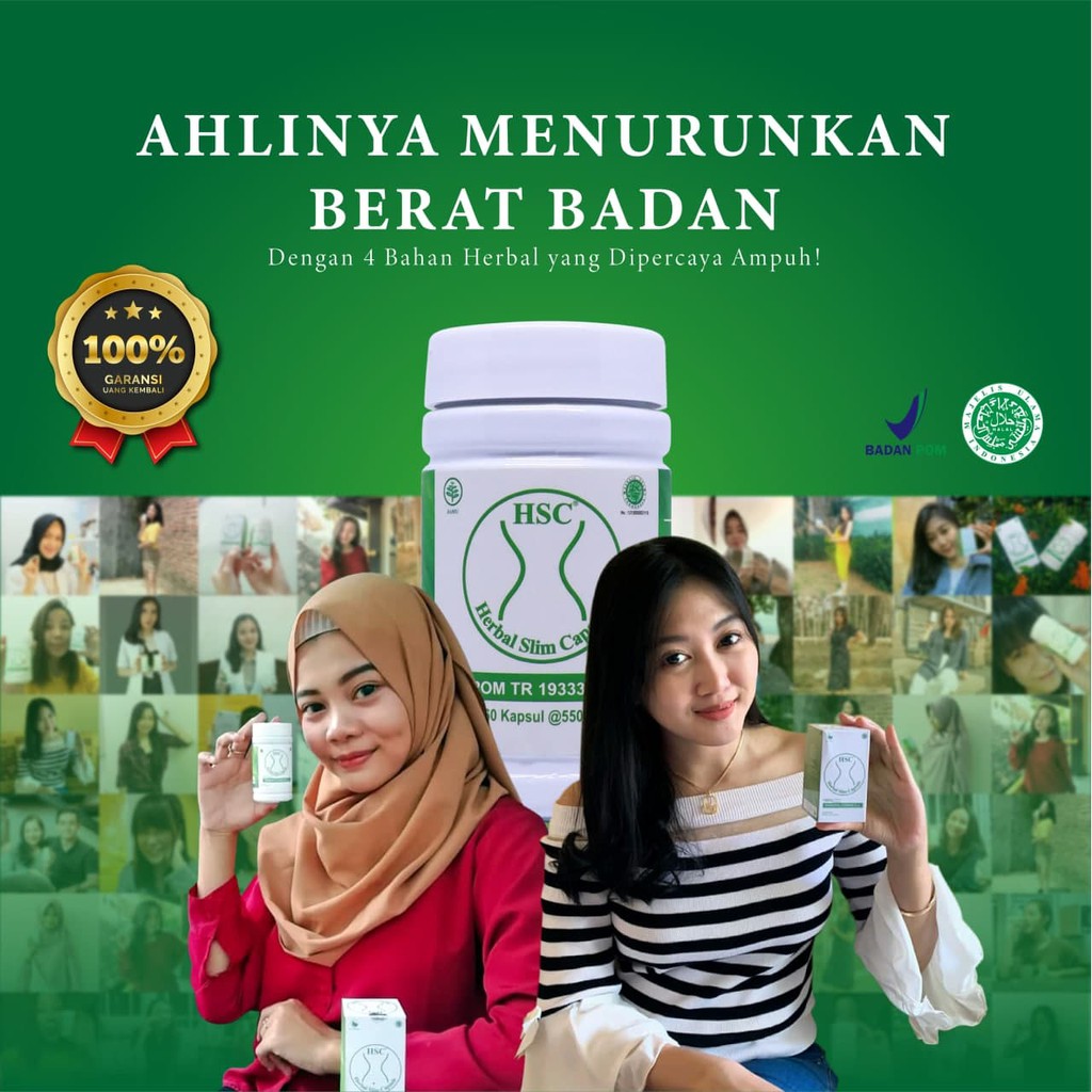HSC pelangsing HSC herbal slim capsule HSC pelangsing herbal pelangsing herbal pelangsing tubuh 100%