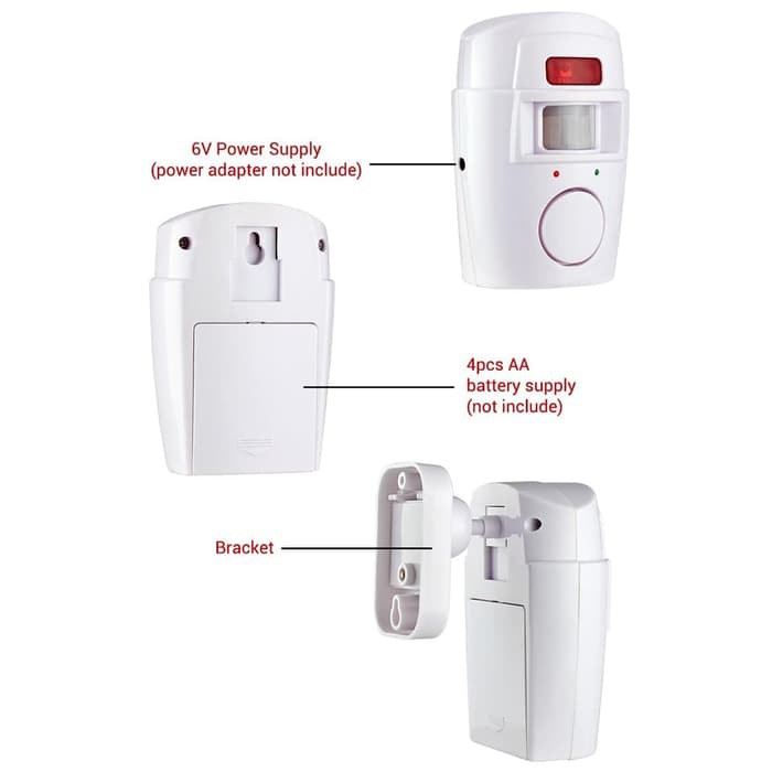 ALARM SENSOR GERAK 2 remote control Alarm BELL RUMAH anti maling