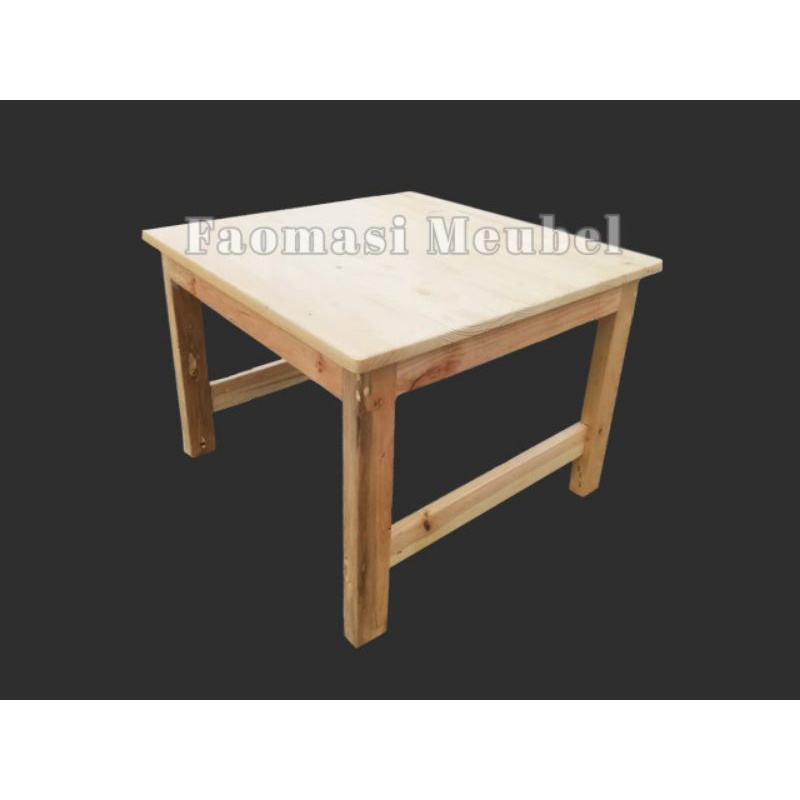 Meja kayu jati belanda 60x40x83cm