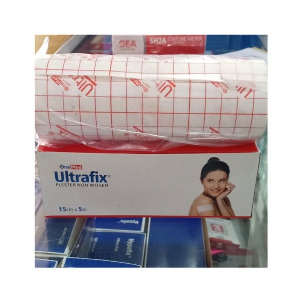 Ultrafix 15 cm x 5 m Onemed / Plester Luka Ultarix 15x5 / Plester Non Woven / Plester Tahan Air Plester Anti Air 15cm x 5m