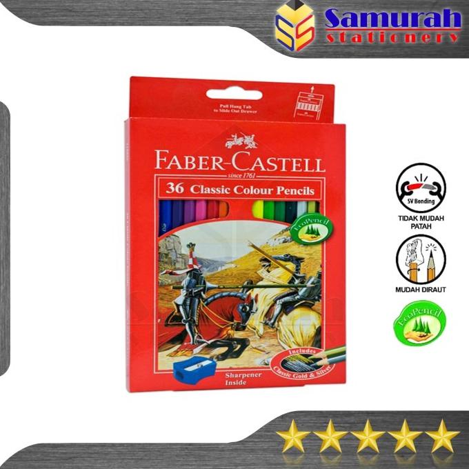 

PERALATAN MENGGAMBAR PENSIL WARNA FABER CASTELL 36 WARNA CLASSIC COLOR PENCIL FABER-CASTELL