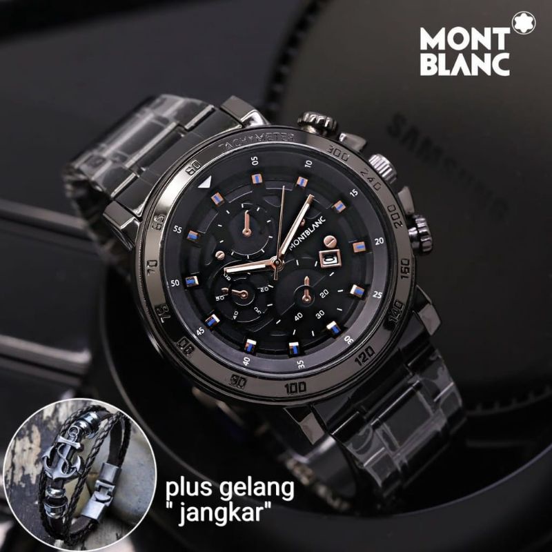 JAM TANGAN MONT BLANC JAM TANGAN PRIA RANTAI TERLARIS VIRAL JAM FASHION