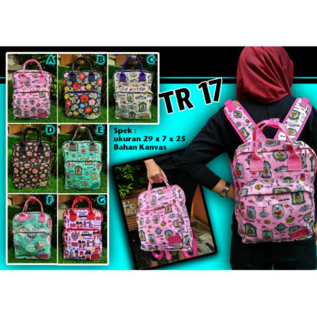 TAS / RANSEL MINI BAHAN KANVAS
