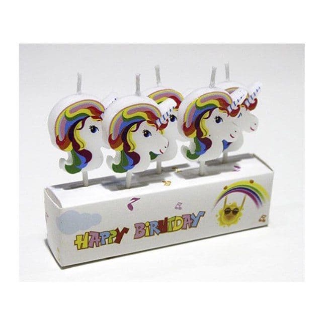 TGM - Lilin Ulang Tahun Karakter isi 5 PCS BABY SHARK LOL UNICORN PONY FORZEN ELSA