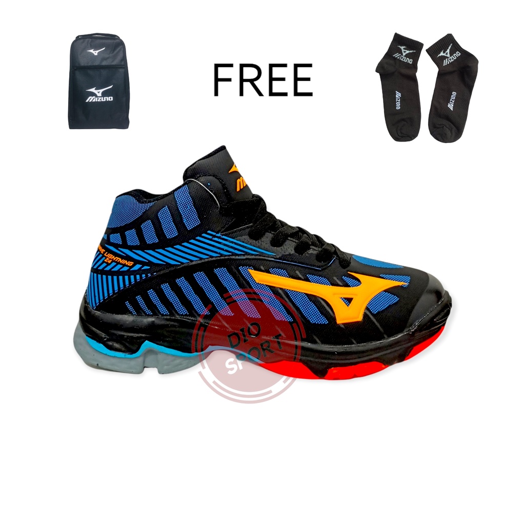 Sepatu Voli Mizuno Wlz 4 Murah Sepatu Voli Mizuno Z4 Mizuno VollyBall Sepatu Volly Mizuno Pria Cowok Sepatu Voly volly Voli Bonus Tas &amp; Kaos Kaki