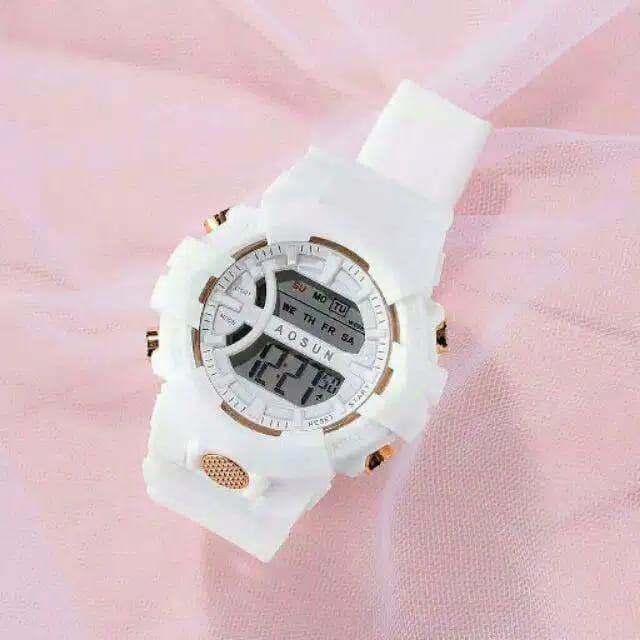 (COD) JAM TANGAN WANITA DIGITAL KOREAN STYLE SS-18 RUBBER