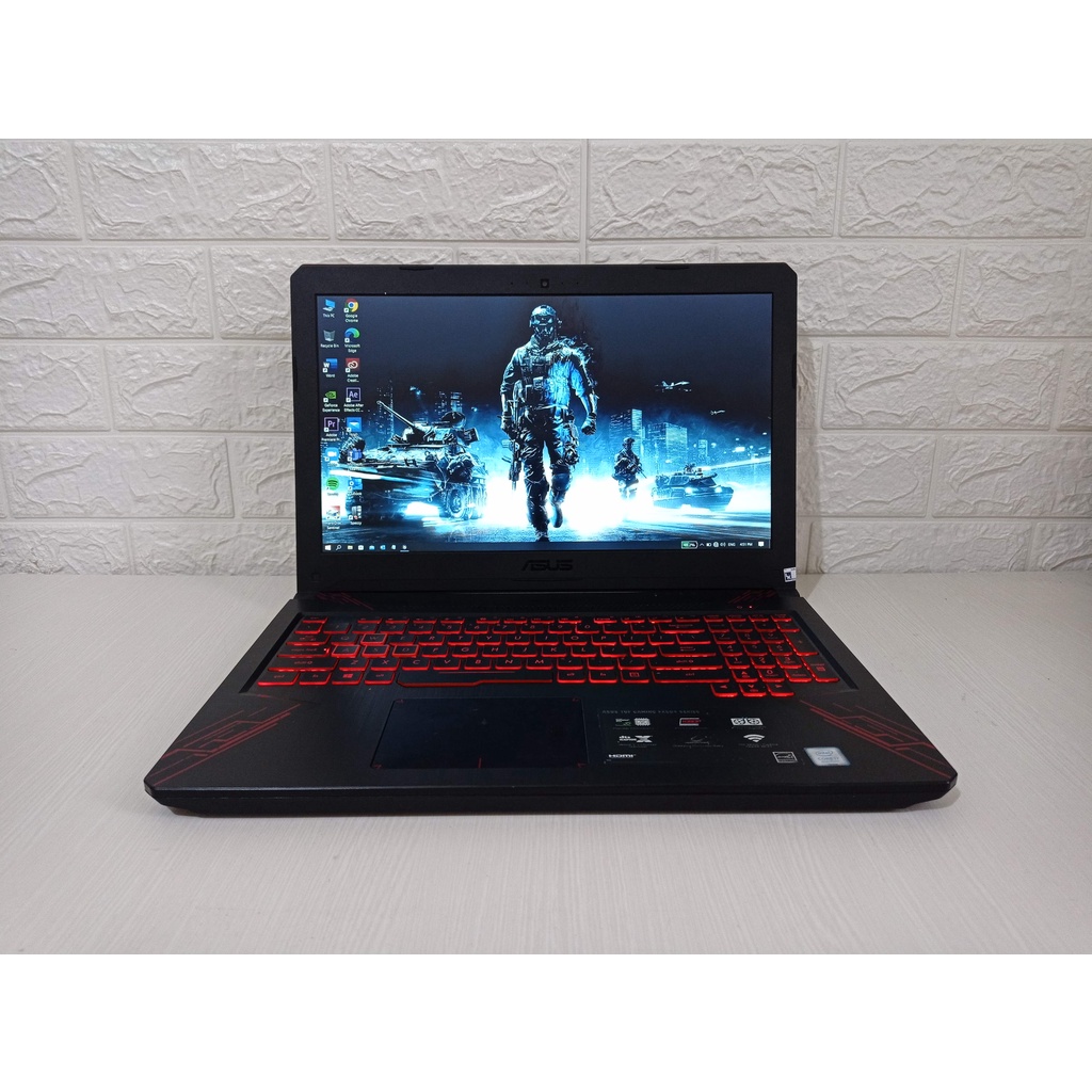 Asus ROG TUF Gaming FX504GE Core i7-8750H Nvidia GTX1050Ti SSD Laptop Gaming Second GTX 1050Ti 4GB G