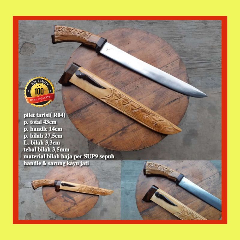 PISAU SEMBELIH/PISAU PILET DAGING SAPI SUPER TAJAM SIAP PAKAI