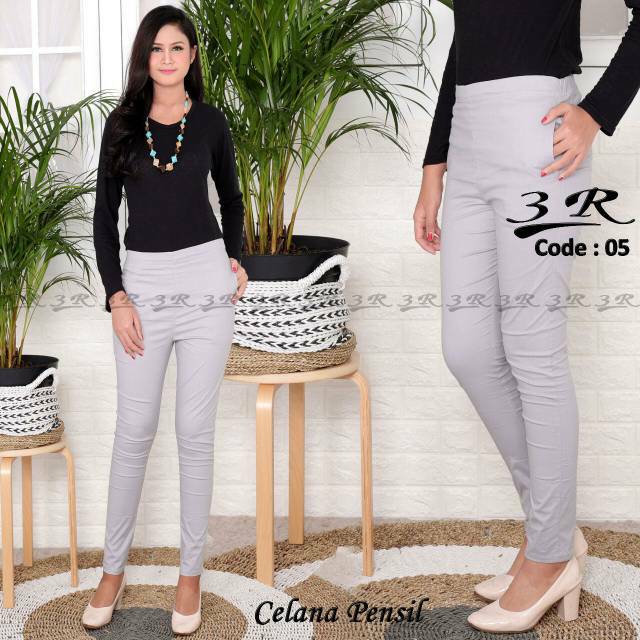 Grosir Celana  Legging XXL Katun Pensil Panjang  Wanita  