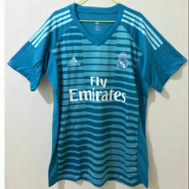 Jersey Real Madrid GK KIPER Biru 2018/2019 Grade Ori Official