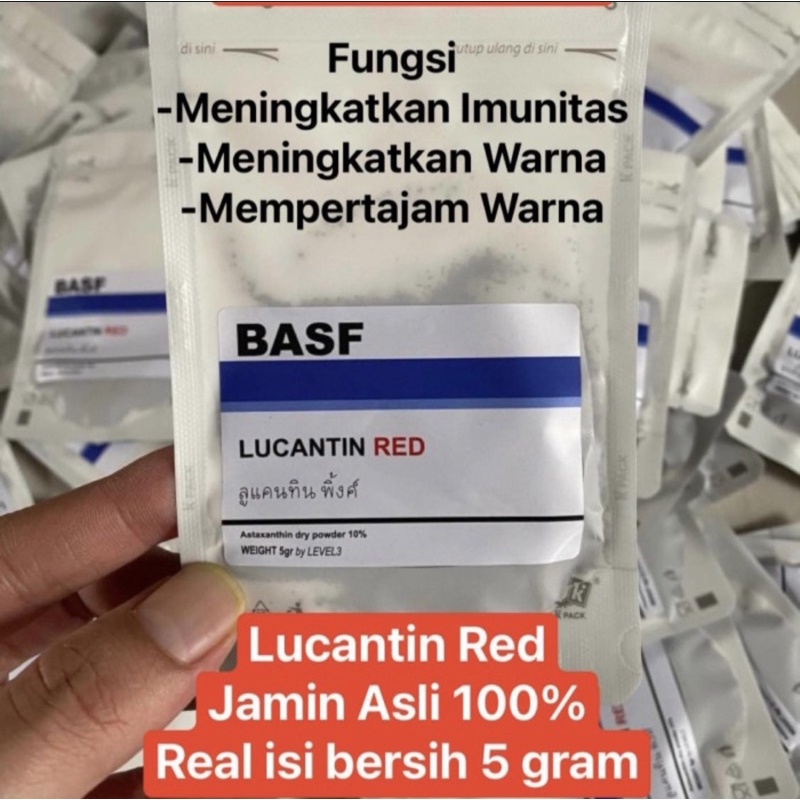Lucantin Red Basf Germany 5gram Pigmen Warna Pewarna Ikan Unggas