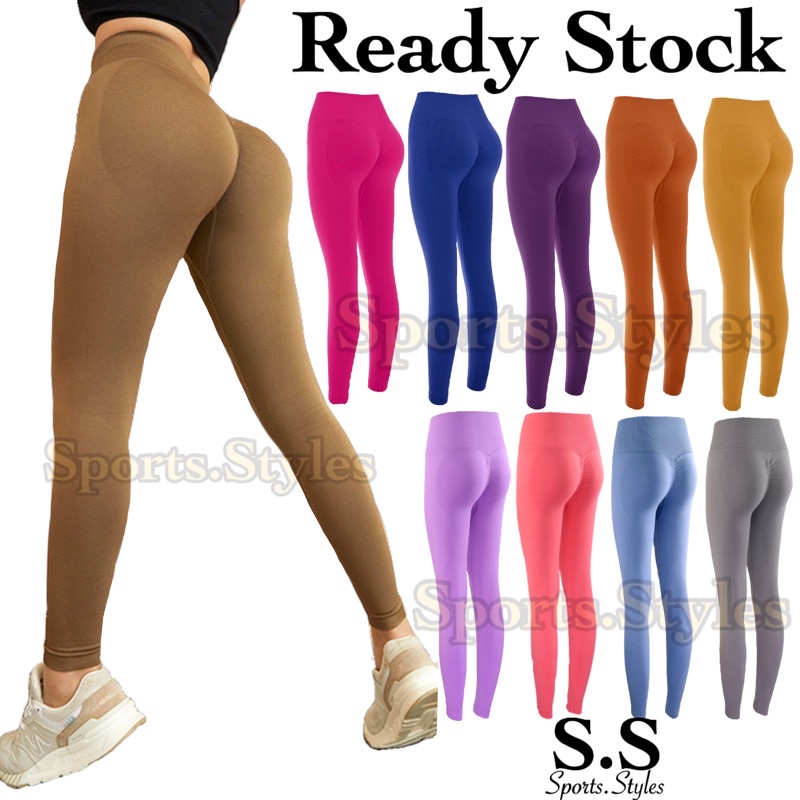 Sports.Styles.id Celana Legging wanita K019 Hips Polos booty olahraga fitnes gym yoga zumba