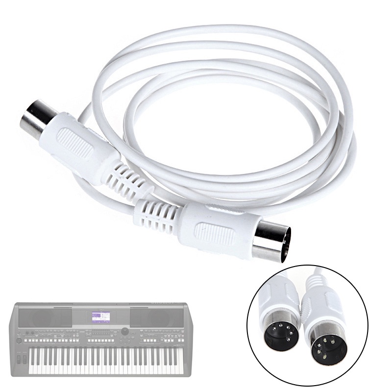 Kabel Extension MIDI 5 pin male Ke male Untuk Piano / Keyboard Elektrik