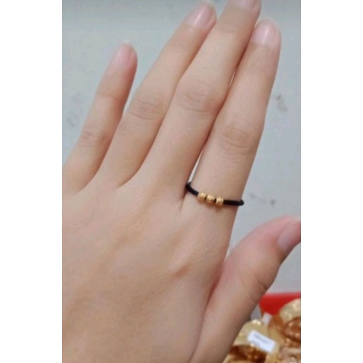 Cincin tali mix emas semar nusantara kadar 10k berat 0,2