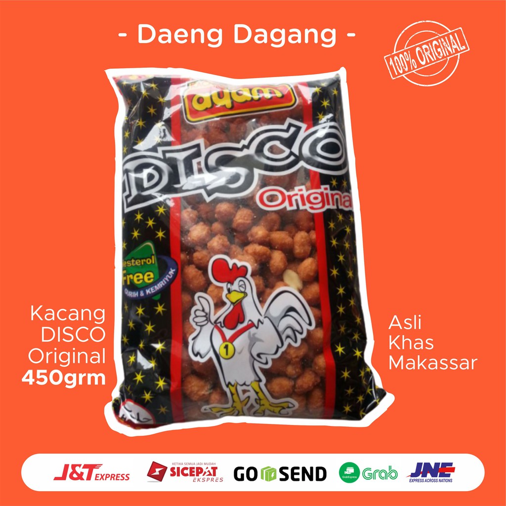 

Kacang disco 450 gram cap ayam khas makassar