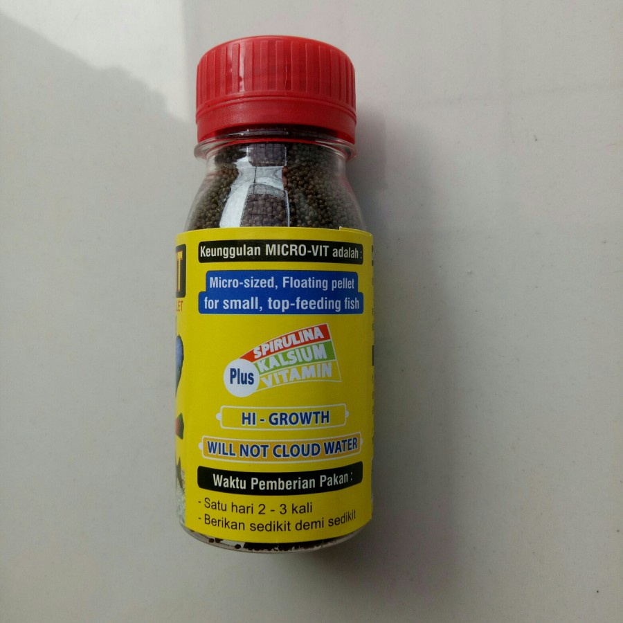 MICRO VIT 50 gr Makanan / Pakan Ikan Hias Aquascape Guppy Cupang Neon