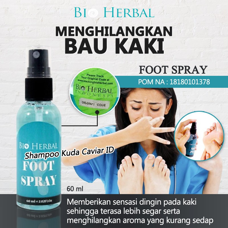 Bio Herbal Foot Spray Deodorant Kaki BPOM