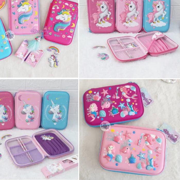 

Terbaik, KOTAK PENSIL UNICORN GLITTER TEMPAT PENSIL MERMAID KACA HARDTOP PENCIL CASE NON ORI SMIGGLE