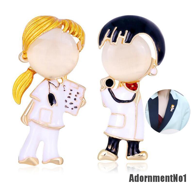 (Adornmentno1) Bros Pin Enamel Desain Rumah Sakit / Dokter / Suster