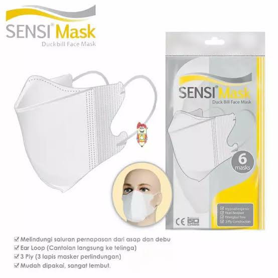 MASKER SENSI DUCKBILL FACE MASK isi 6pcs [ORIGINAL]