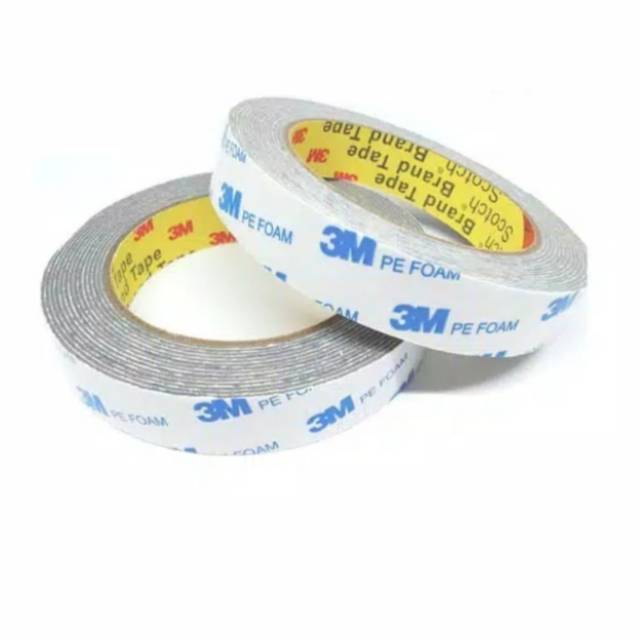 

Double tape 3M Pe Foam tape busa 20mm x 4meter solasi bolak balik perekat lem