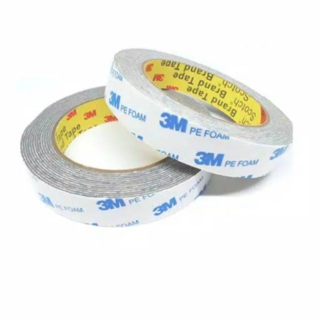 Double tape 3M Pe Foam tape busa 20mm x 4meter solasi bolak balik perekat lem