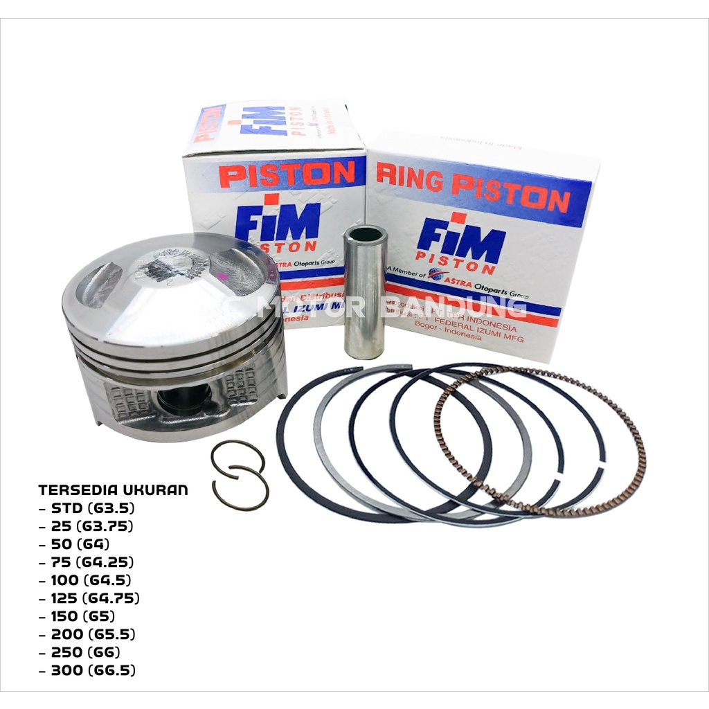 PISTON KIT TIGER TIGER REVO FIM50 PIN 15 FIM 50-2