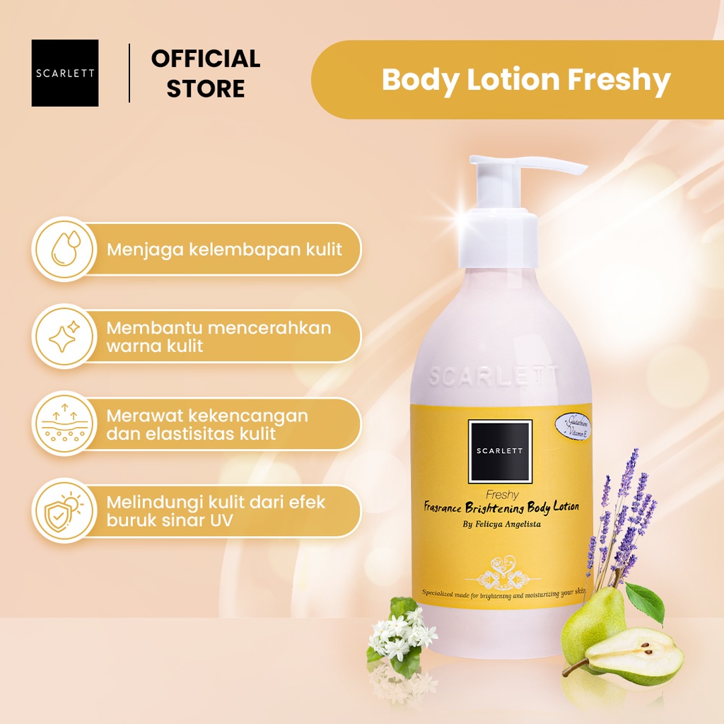 Scarlett Whitening Body Lotion Freshy / Lotion Scarlett FRESHY