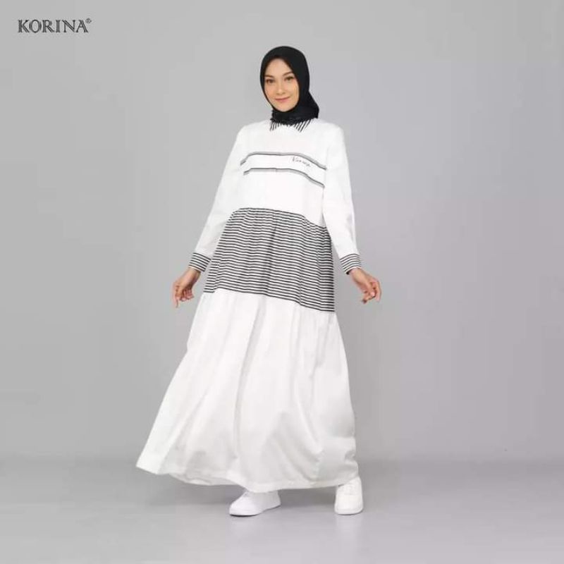 sechan dress white by korina