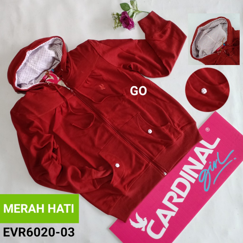 gof CARDINAL SWEATER GIRL 147 Pakaian Wanita Outerwear Jaket Cewek Sweater Katun Cardinal Original