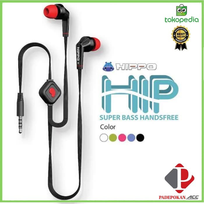 ECER HF Hippo Headset Earphone Handsfree HIP Super BASS /Handsfree HIPPO HIP - ECERAN