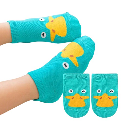 BRGUNIK Kaos Kaki Bayi Motif Hewan Kaos kaki Anak Karakter KaosKaki Anti Slip Baby Socks Animal Cute R148