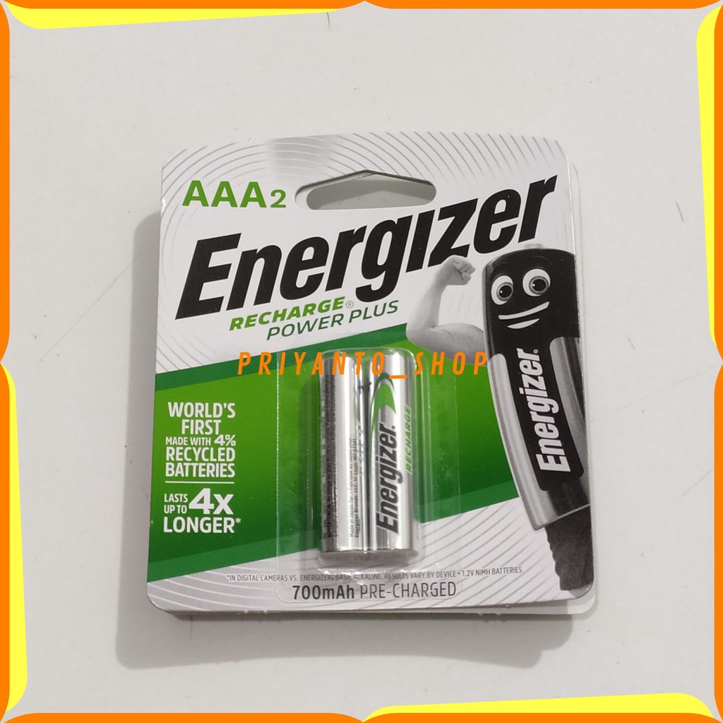 BATERAI ENERGIZER RECHARGE POWER PLUS A3 AAA ISI ULANG ASLI ORIGINAL