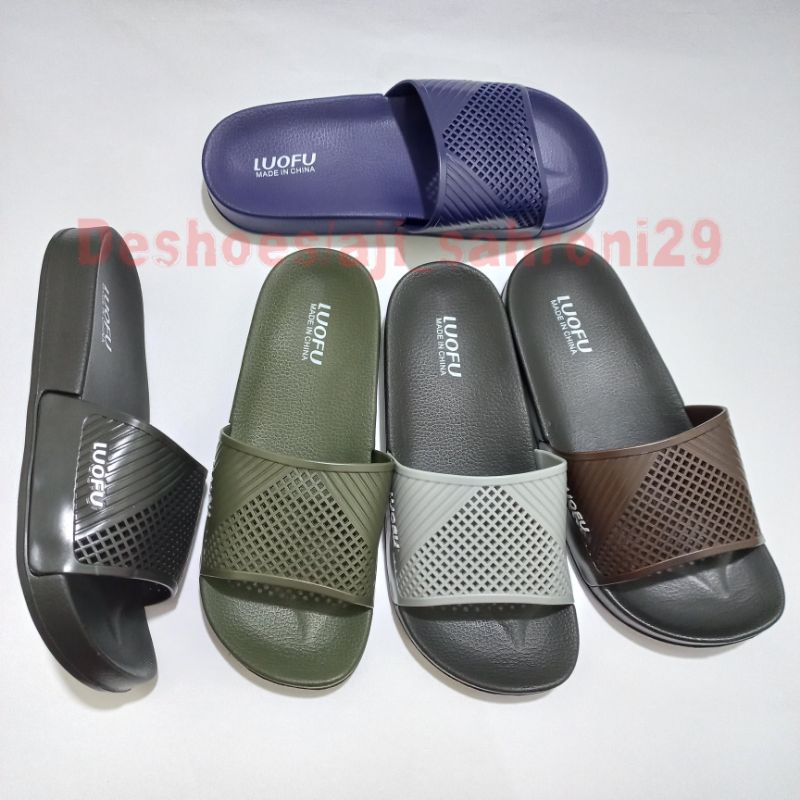 Sandal Pria Slipper/Slide/Selop | LUOFU E 6169 - K5W