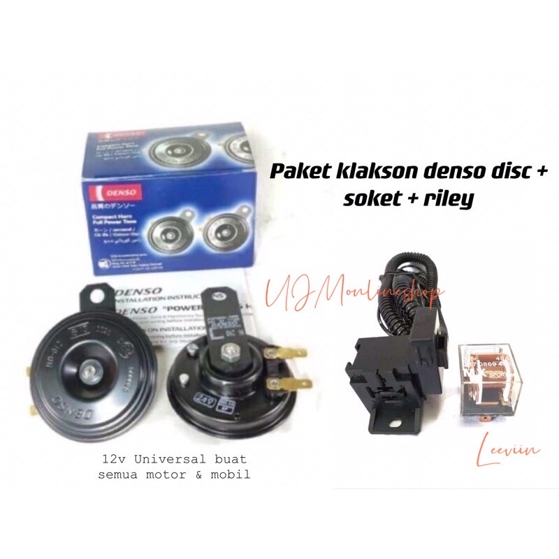 Klakson Disc Avanza Merk Original DENSO 12V Bisa Buat Motor &amp; Mobil