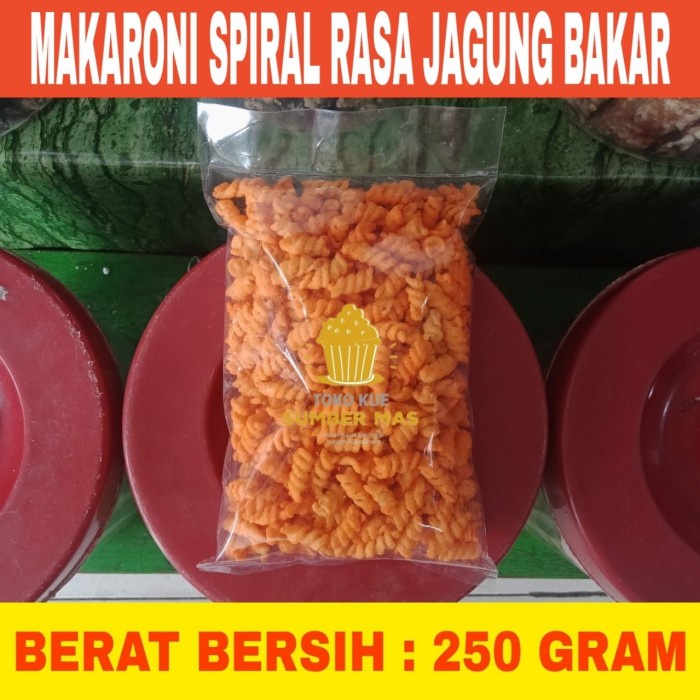 

54eh Makaroni Spiral Rasa Pedes Berat Bersih 250 Gr - Pedas, 100 Gr 60Jh