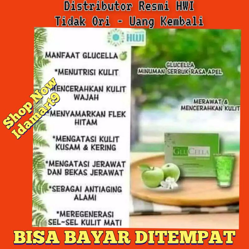 (BISA COD) 1 BOX GLUCELLA HWI ORIGINAL MINUMAN KECANTIKAN SUPLEMEN KECANTIKAN MINUMAN KOLAGEN MINUMA