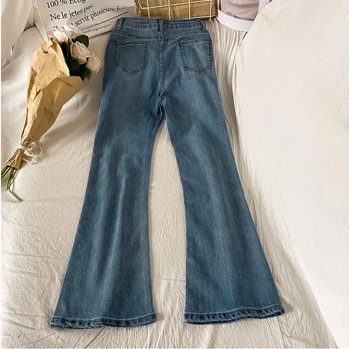 New Korean Cutbray Jeans/ Seksi Highwaist Celana Jeans Panjang Wanita