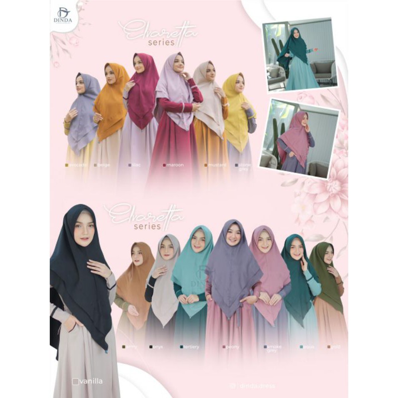 DINDA ELVARETTA / DINDA DRESS / GAMIS BUSUI / GAMIS MURAH / DIENNA / NAZUMI / ALHIJAZ / LUNA