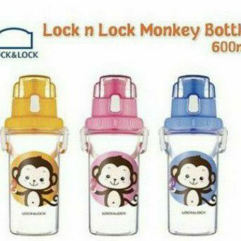 Botol Minum Anak Bertali Original Lock n Lock 600ml / Botol Minum Anak One Touch Lid