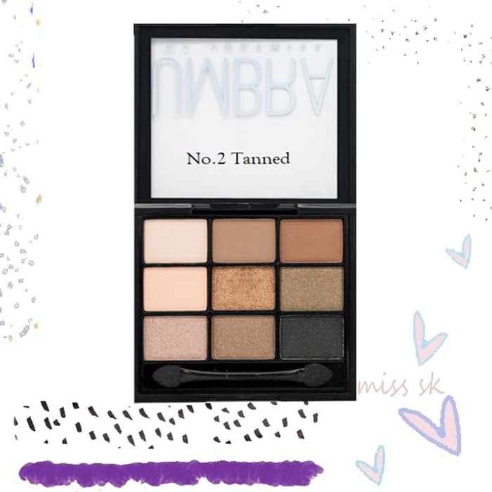 TANNED - Just Miss Matte Glittery UMBRA EYESHADOW PALLETE