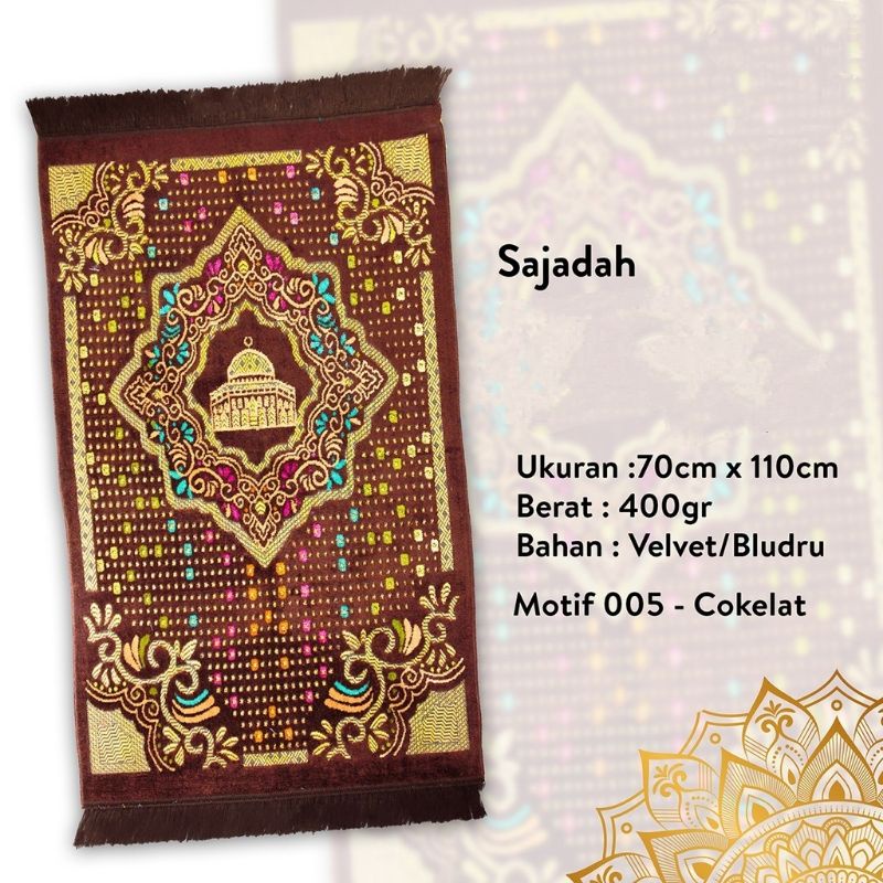 Sajadah Turki Dewasa Kualitas Premium Real Pic Grosir Murah 70x110