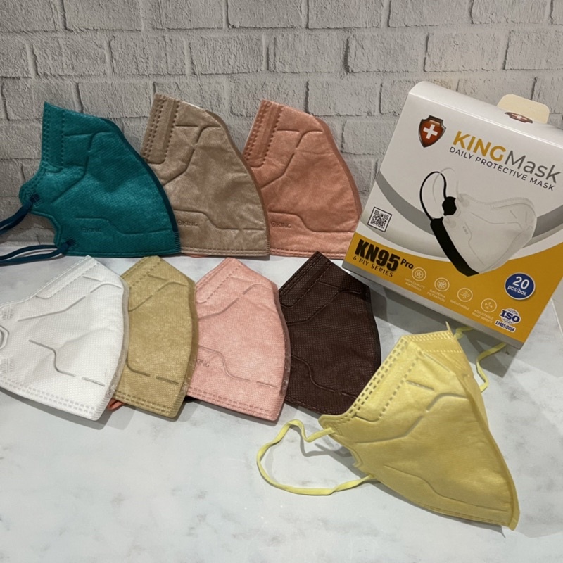 KINGMASK KN95 Pro - Masker king mask 6ply kemenkes isi 20pcs