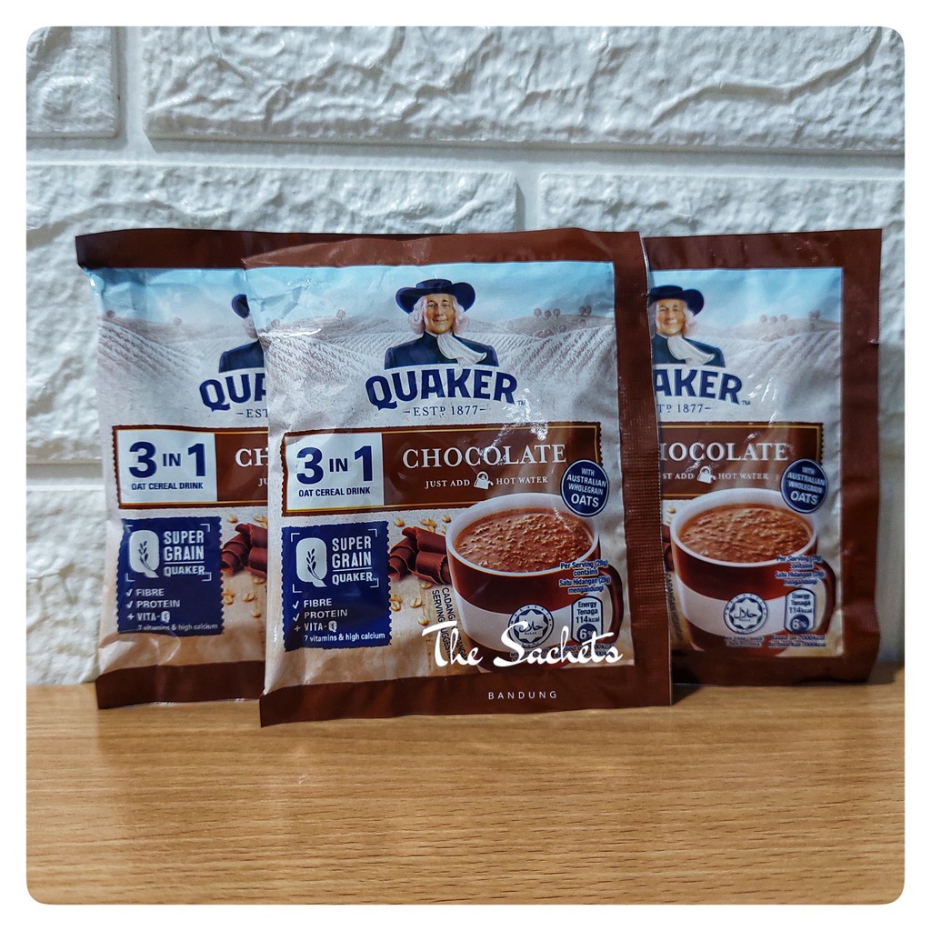 

Quaker 3in1 Cereal Chocolate Sachet